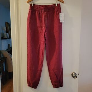 Athleta Women's Burgundy Drawstring Joggers